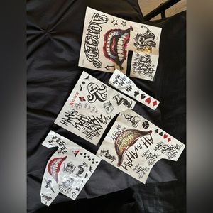 4 sheets Joker tattoos